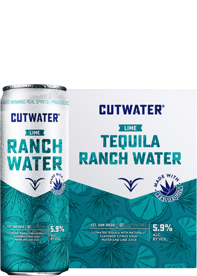 Cutwater Ranch Water Lime Tequila Soda 4pk