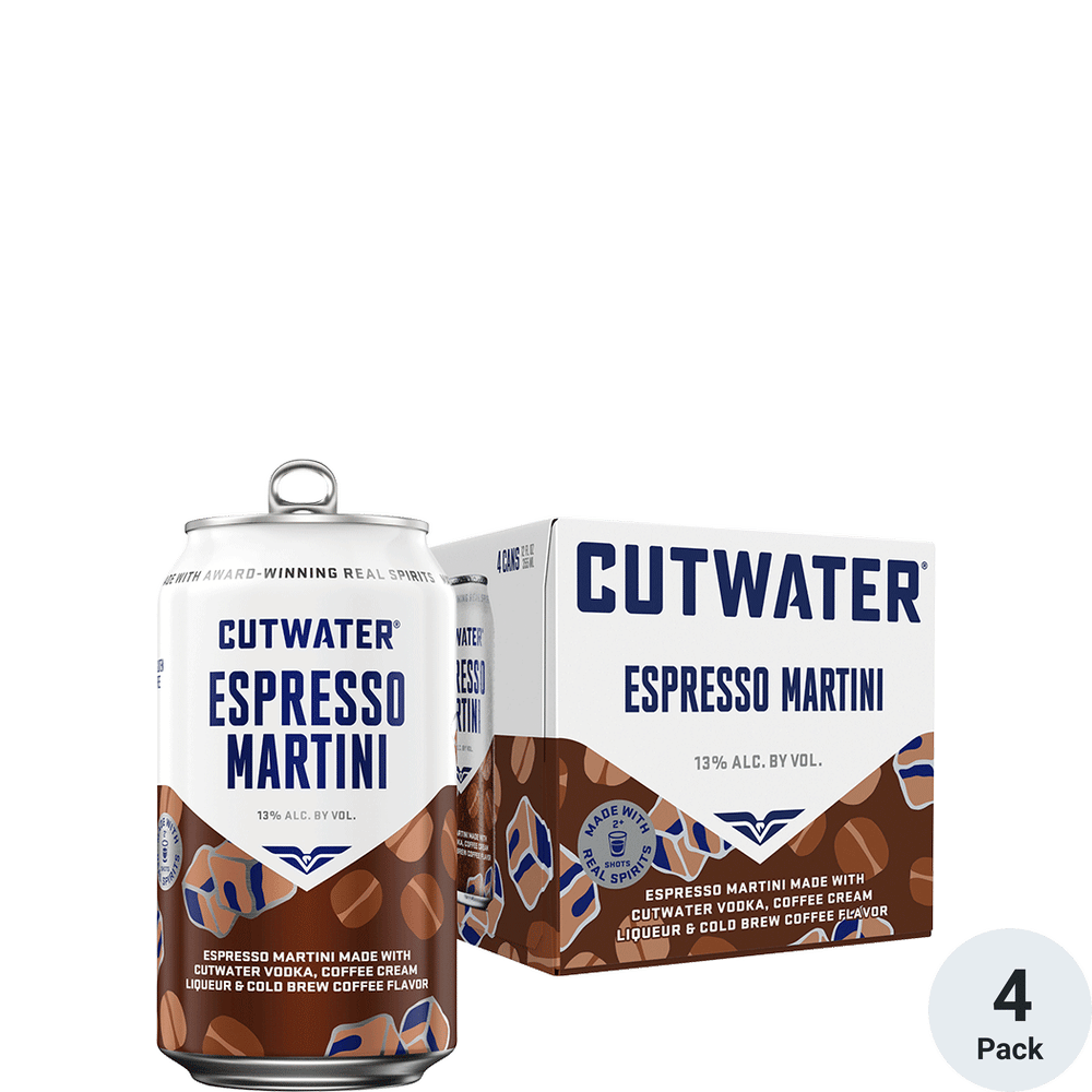 Cutwater Espresso Martini 4pk.