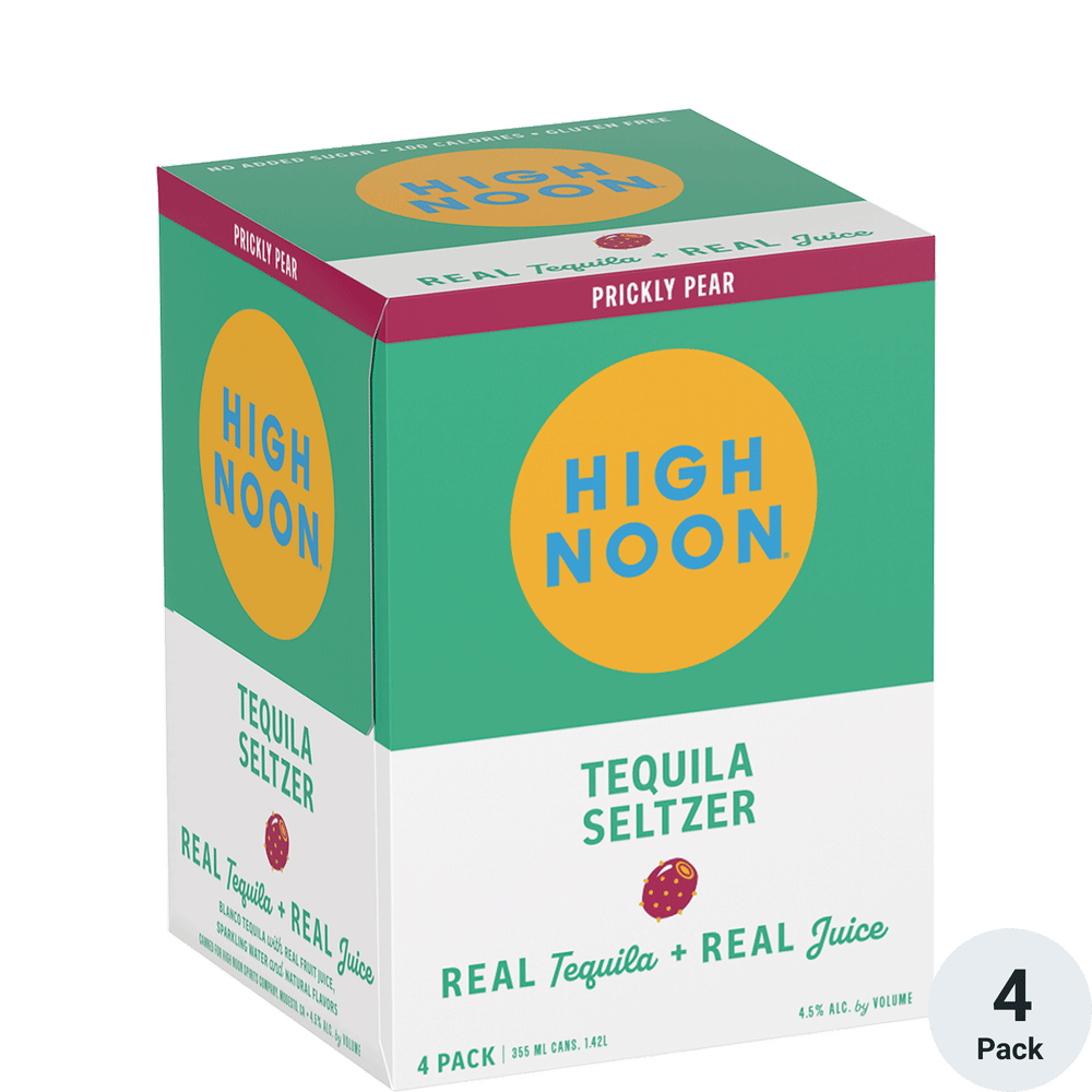 High Noon Prickly Pear Tequila Seltzer 4pk
