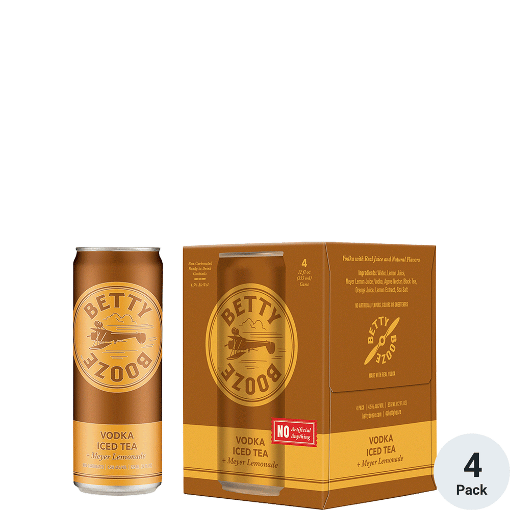 Betty Booze Lemonade Ice Tea 4Pk Can