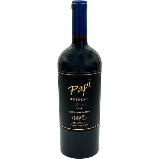 Papi Reserve Merlot 750ml. Aged In Oak Barrels