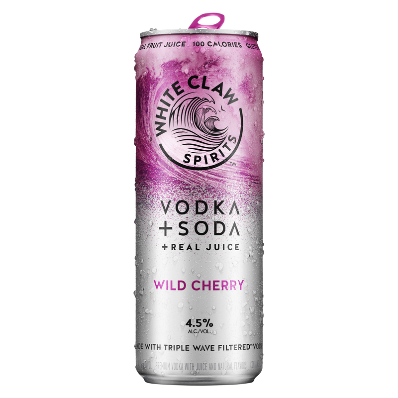 White Claw Wild Cherry Vodka Soda 4pk Can