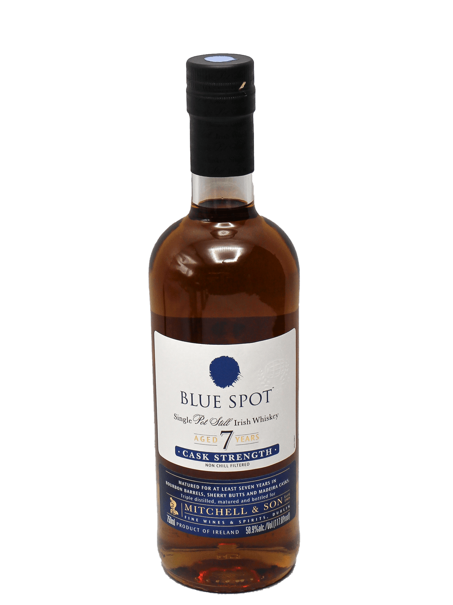 Blue Spot 7 Year Cask Strength Irish Whiskey 750ml