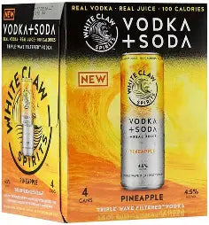 Vide Pineapple Vodka Soda 4pk can