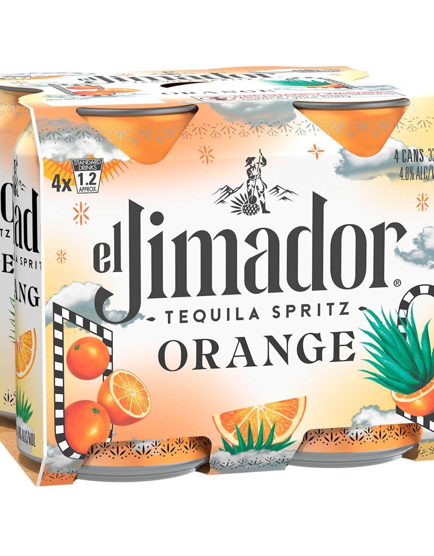 El Jimador Tequila Spritz Orange 4-pack