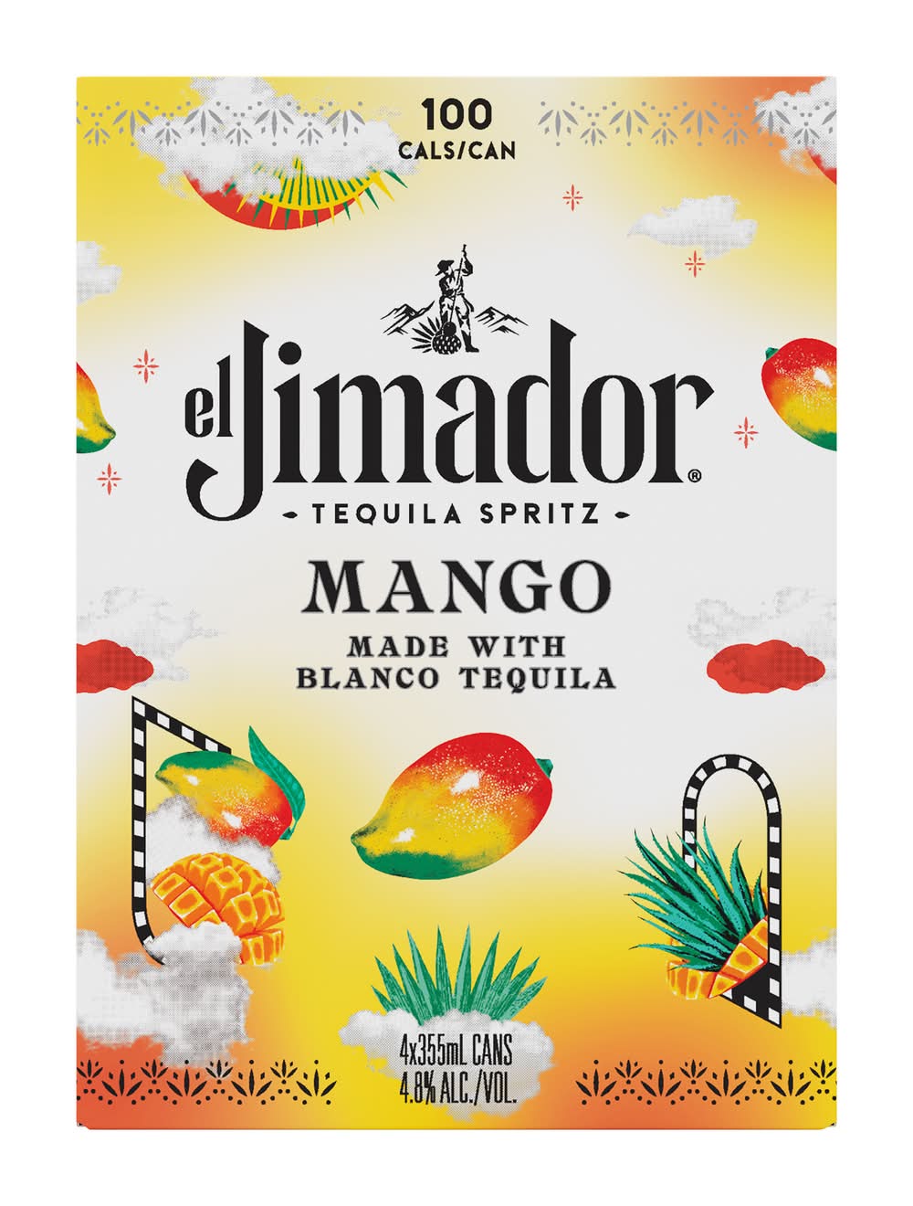 El Jimador Tequila Spritz Mango 4-pack, 355ml cans