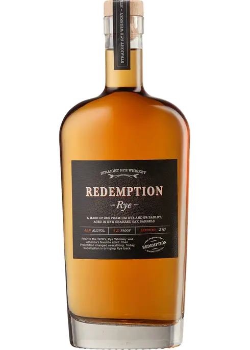 Redemption Rye 750ml Bourbon Whiskey