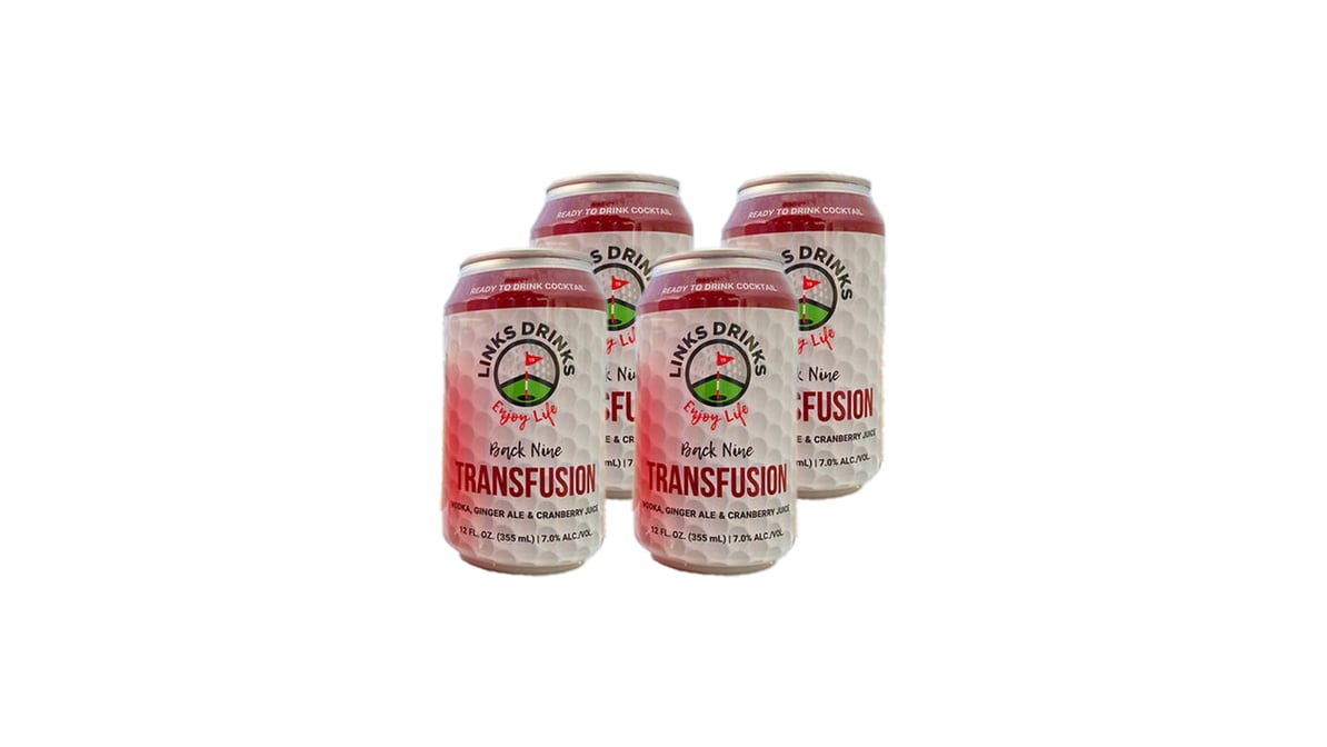 Links Drinks Back Nine Transfusion 12 oz 4 pack