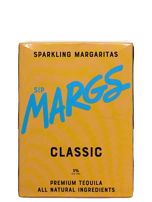 SipMARGS Classic Sparkling Margarita 12 oz 4 pack