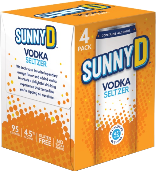 Sunny D Vodka Seltzer 4 PK