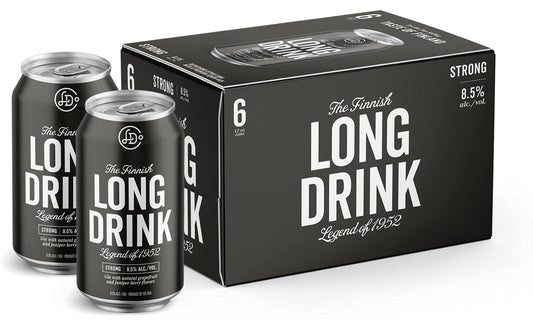 Long Drink Strong 6pk Can Gin Cocktail 355ml.Each