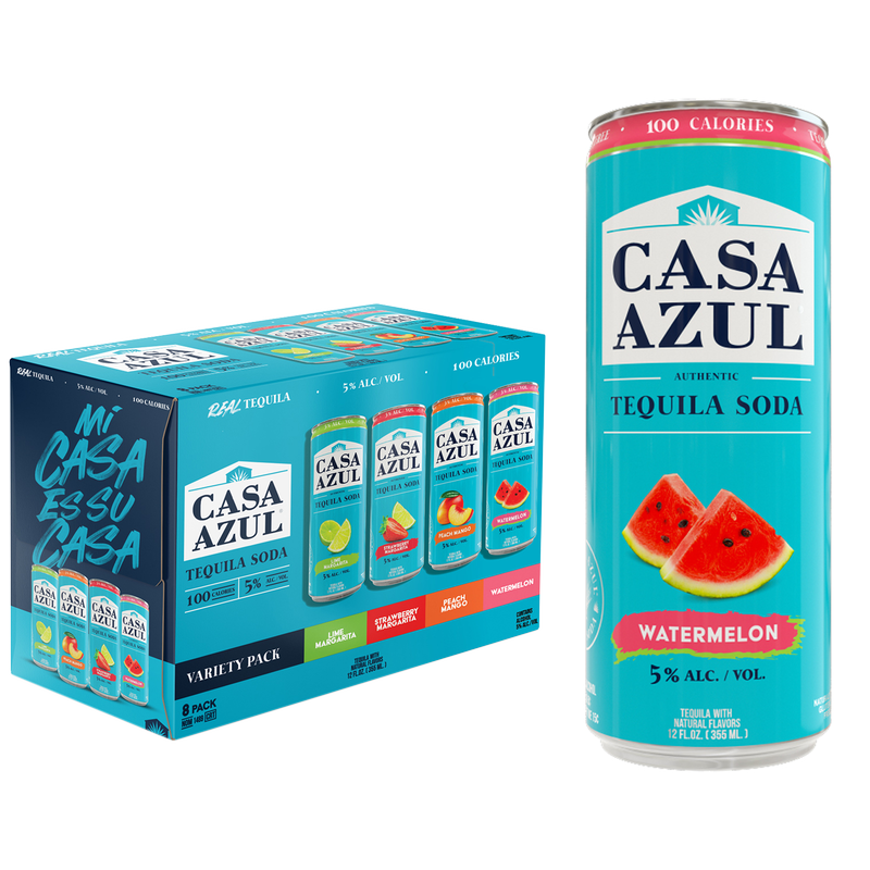 Casa Azul Tequila /Soda V.Pk Of 8