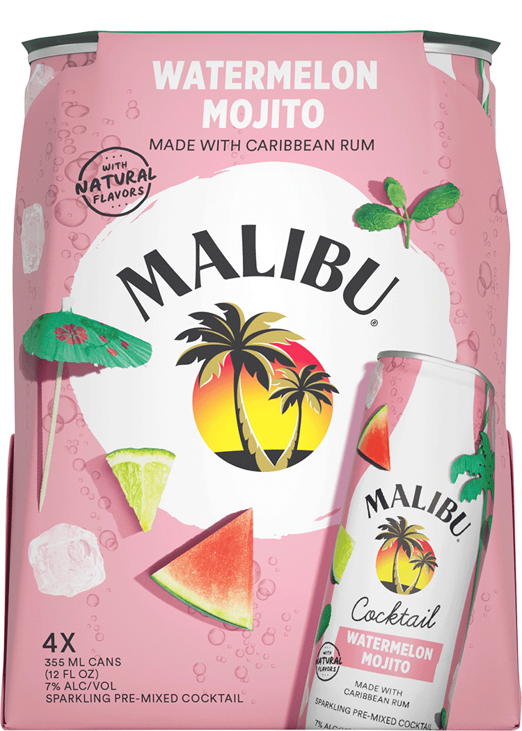 Malibu W.Melon/Mojito 4pk can