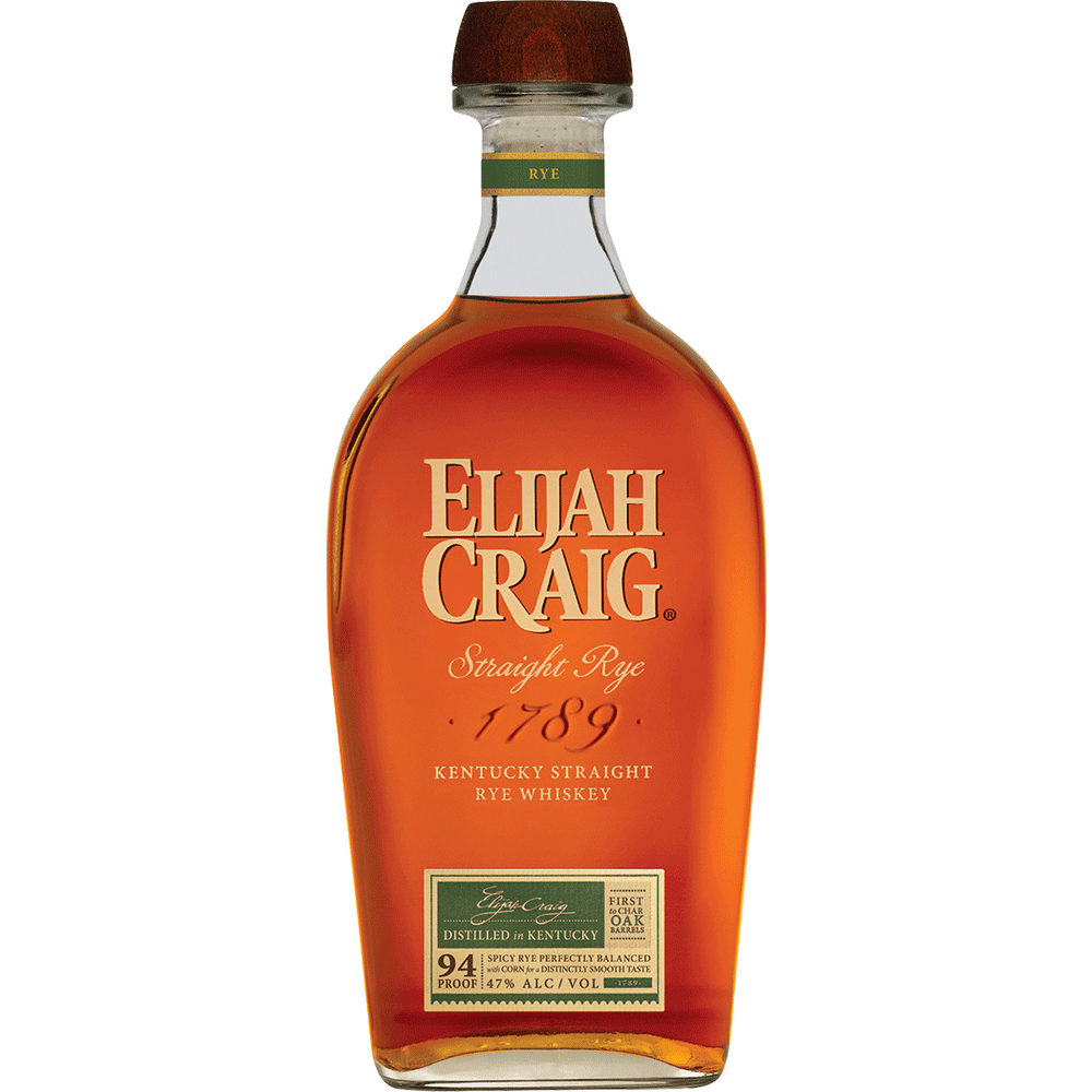Elijah Craig Straight Rye 750ml.