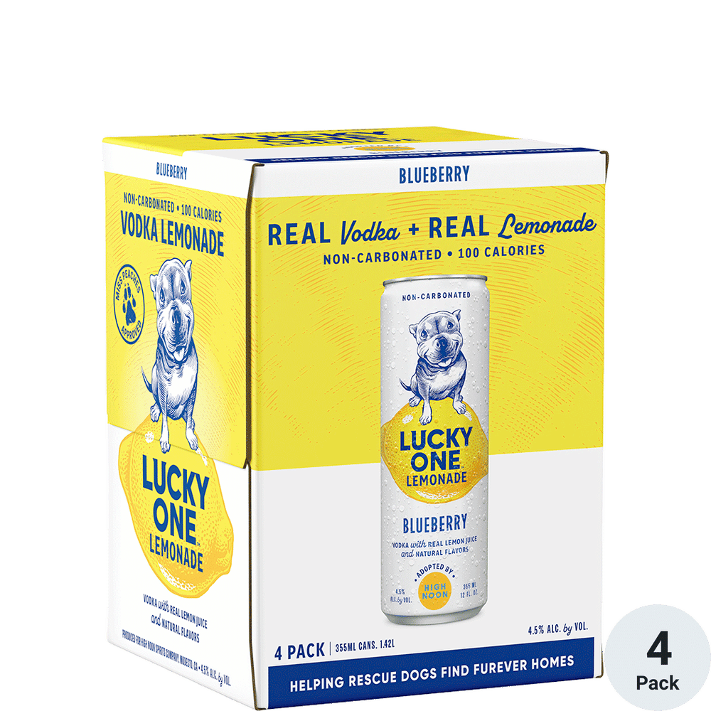 Lucky One Blueberry 4Pk Lemonade