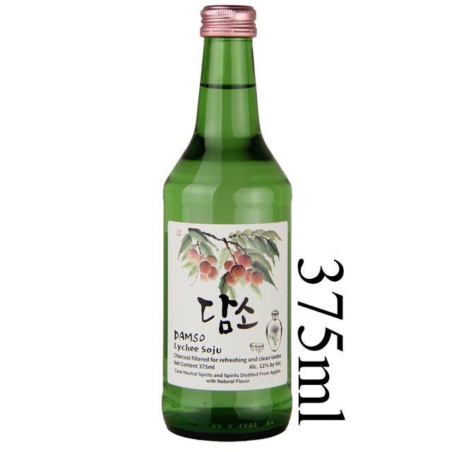 Damso Lychee Soju 375ml.
