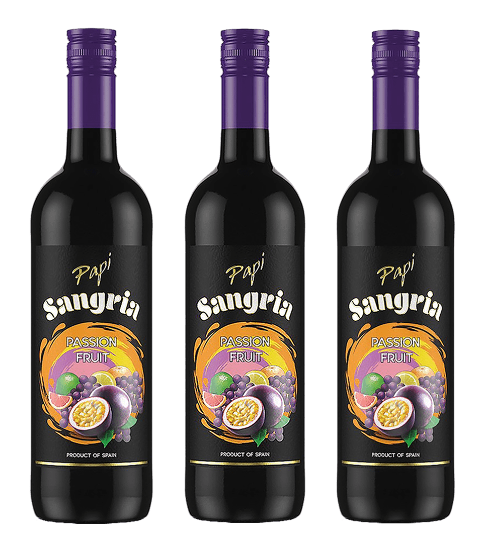 Papi Sangria Passion Fruit 750ml.