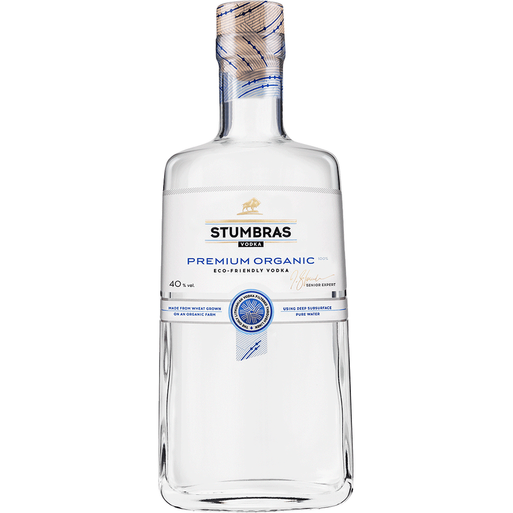 Stumbras Organic Vodka 750ml.