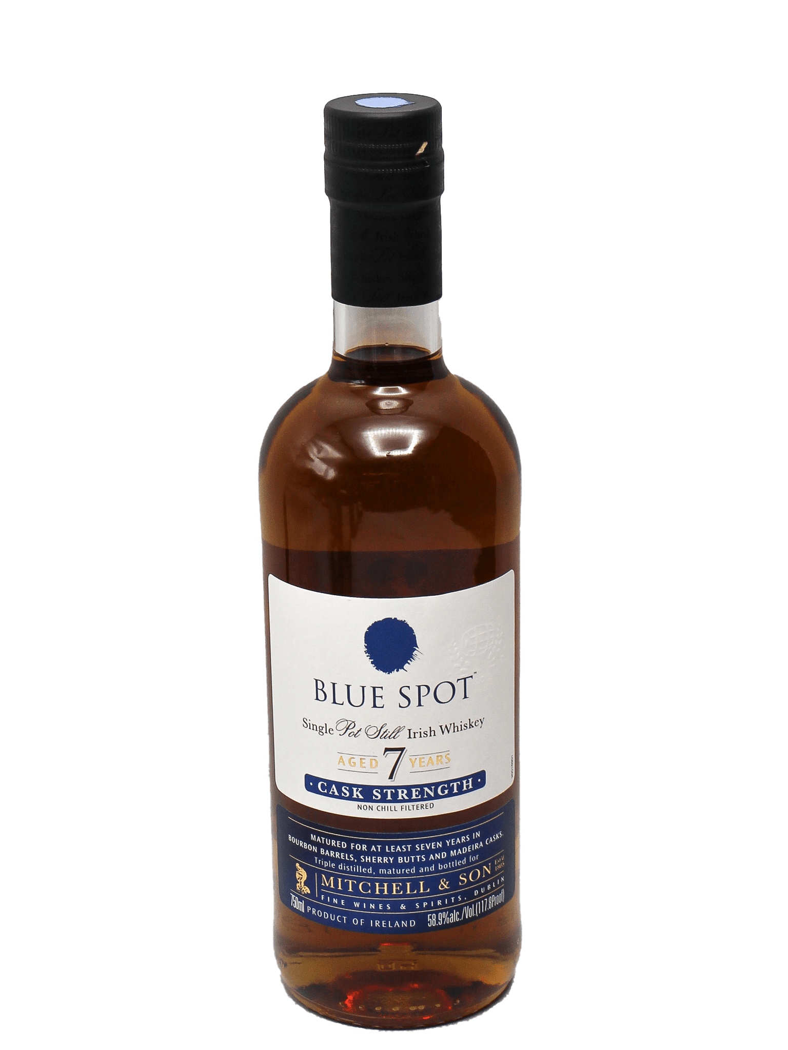 Blue Spot 7 Year Cask Strength Irish Whiskey 750ml