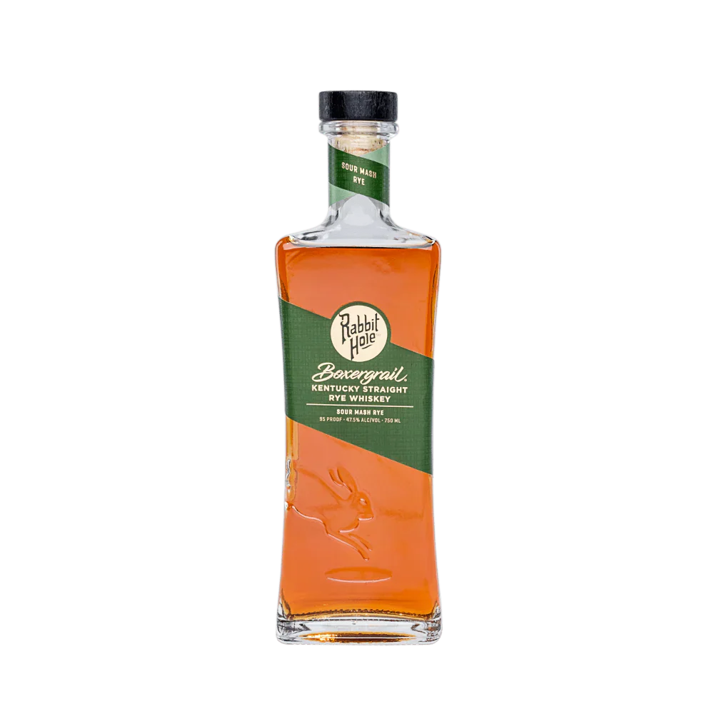 Rabbit Hole Boxergrail Rye Whiskey 750ml.