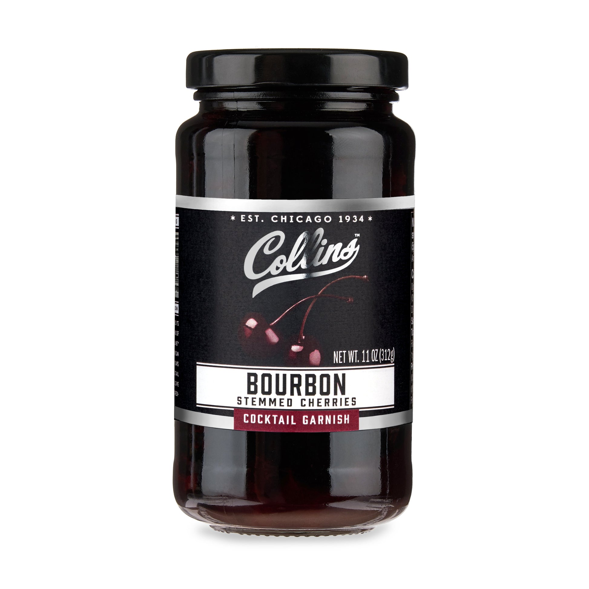 Collins Bourbon Stemmed Cherries 11oz