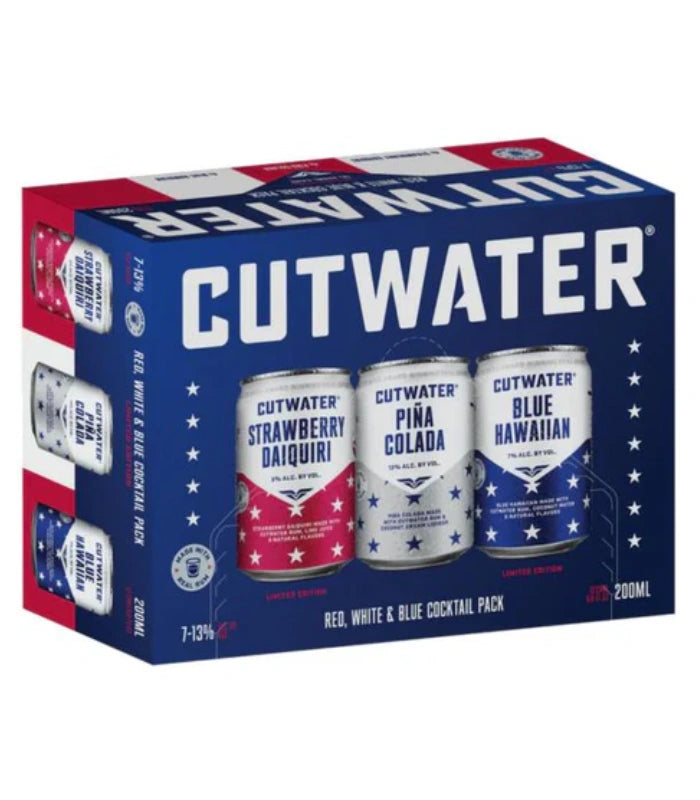 Cutwater Red White and Blue Variety Pack 12 x 200ml