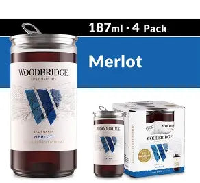 Woodbridge Merlot 187ml. 4pk