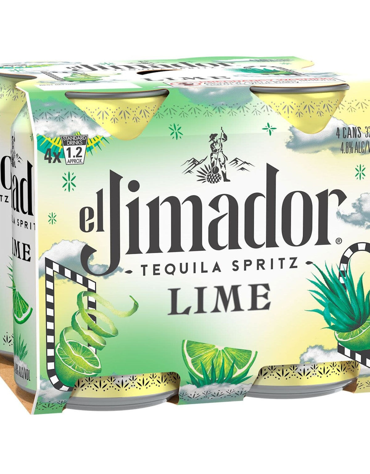 El Jimador Tequila Spritz Lime 4-pack