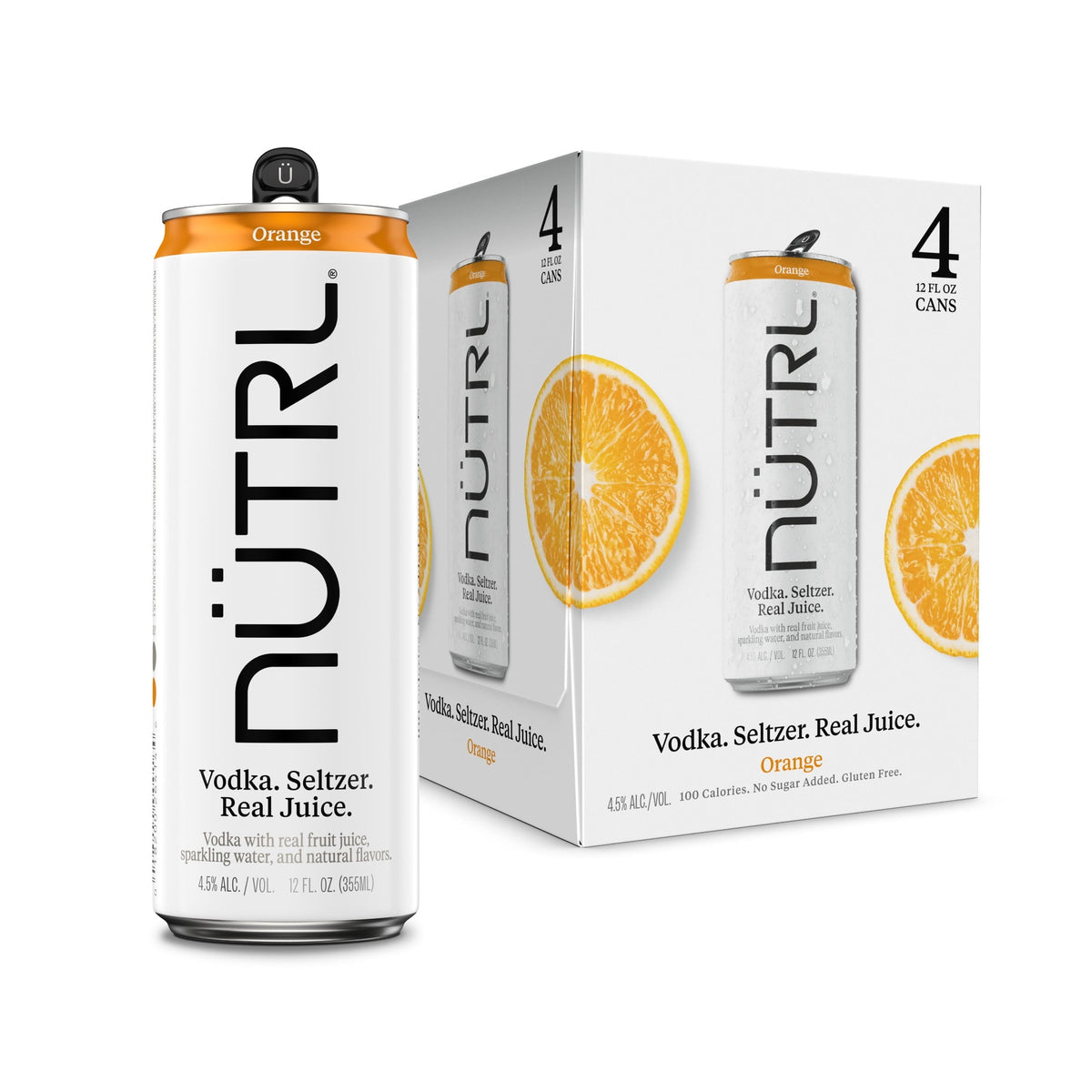 NÜTRL Orange Vodka Seltzer 4-pack