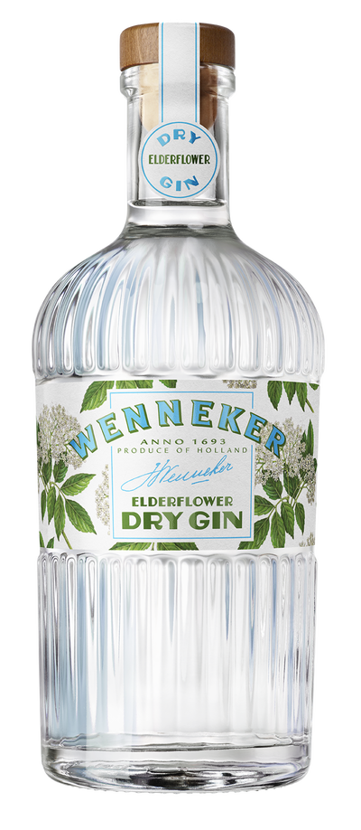 Wenneker Elderflower Dry Gin 750ml bottle