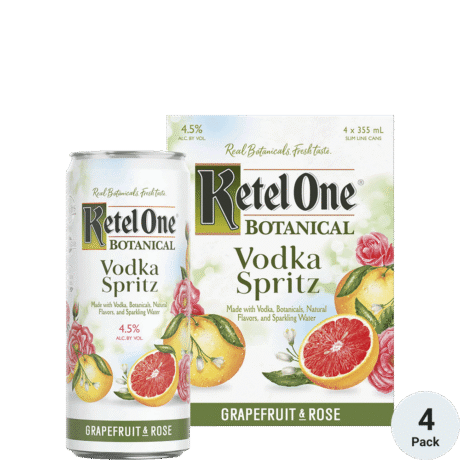 Ketel One 4pk Can Grapefruit & Rose