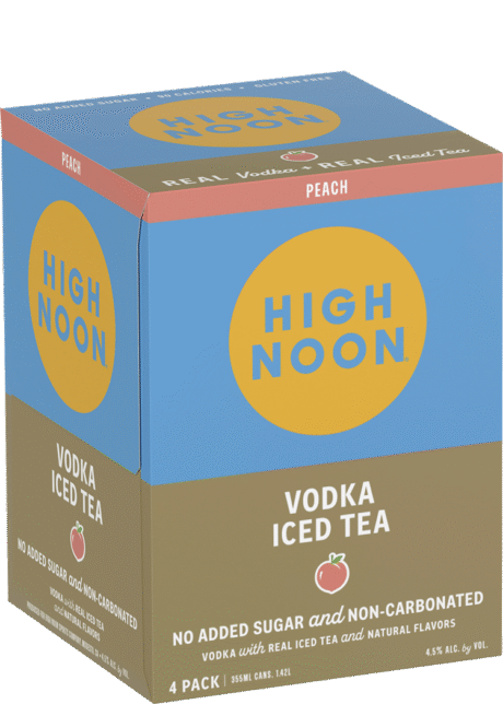 High Noon Vodka Ice Tea Peach 4pk.