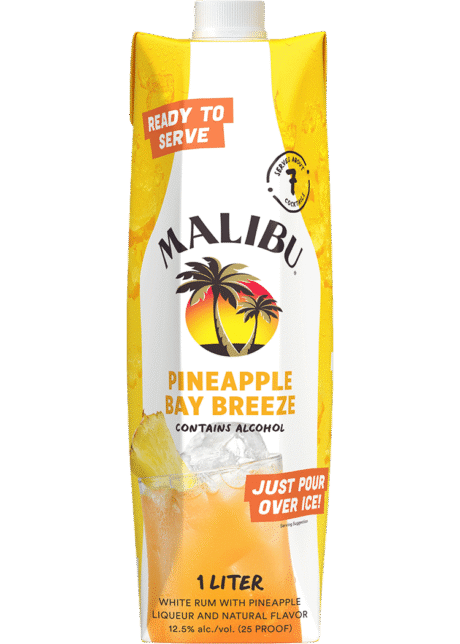 Malibu Pineapple Bay Breeze 1Lt Box