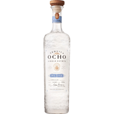Tequila Ocho Plata 750ml.
