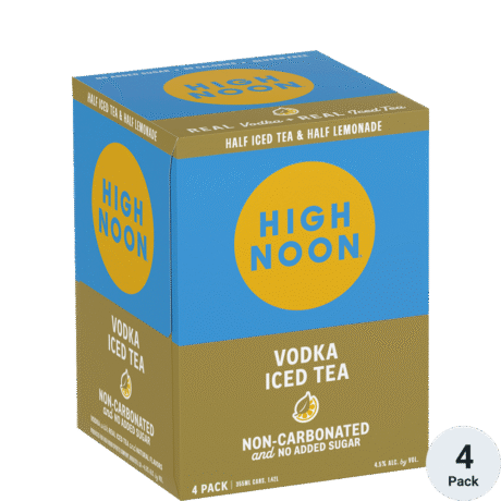 High Noon Tced Tea 4PK Half & Half