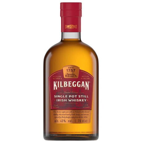 Kilbeggan Irish Whiskey Singal Pot Still 750ml.