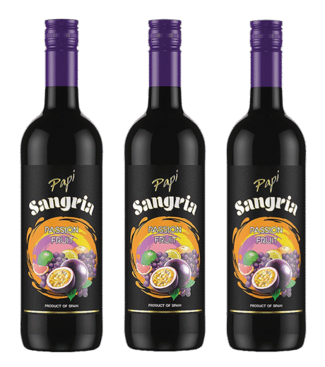 Papi Sangria Passion Fruit 750ml.