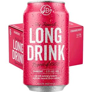 Long Drink Cranberry 6pk Gin Cocktail 355ml.