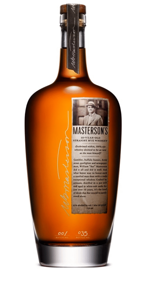 Masterson's 10Years 750ml. Straight Rye