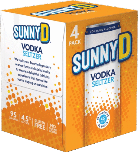 Sunny D Vodka Seltzer 4 PK