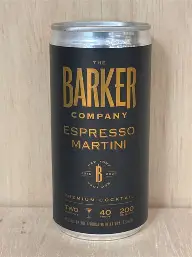 Barker Espresso Martini 200Ml. Can